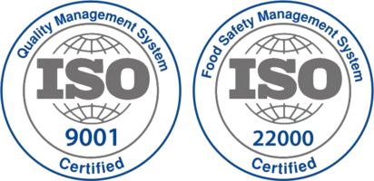 ISO 9001 and ISO 22000 Certified